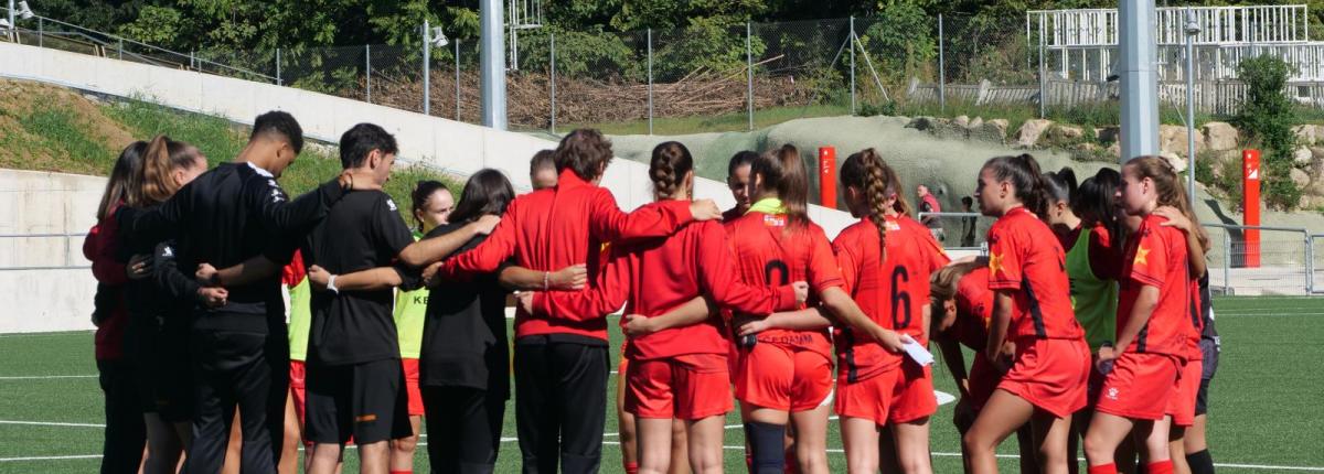 L'equip fent pinya
